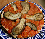 Tatin tomates aubergines tofu-cajou