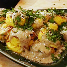 Grilled Polenta with Morel Vinaigrette