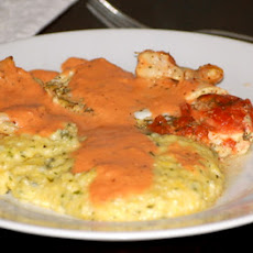 Roasted Halibut With Tomato Cream Sauce