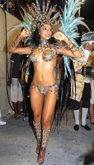 Belle ragazze Brasiliane nel Carnevale di Rio de Janeiro Brasil