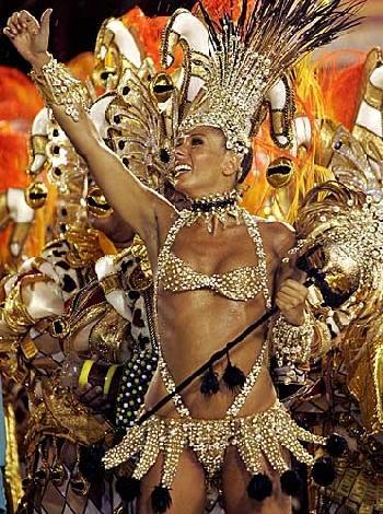 Belle ragazze Brasiliane nel Carnevale di Rio de Janeiro Brasil