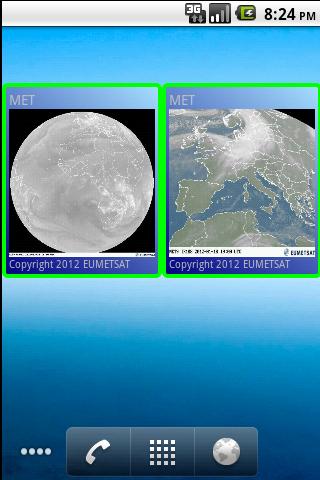 Weather satellite widget