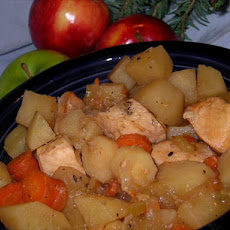 Crock Pot Apple Chicken Stew  (Low Fat)