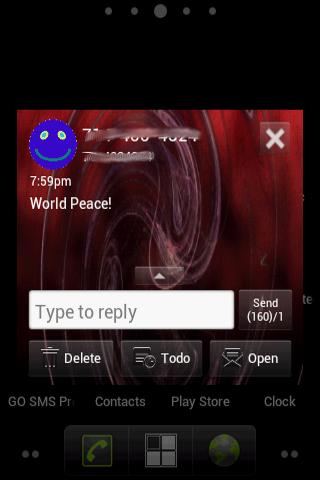 Cosmic Swirl Sms Theme