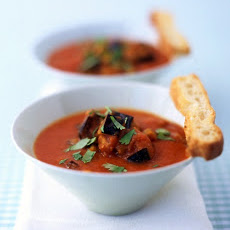 Roasted Tomato and Eggplant Soup