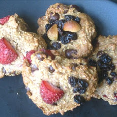 Strawberry Chocolate Chip Oatmeal Cookies
