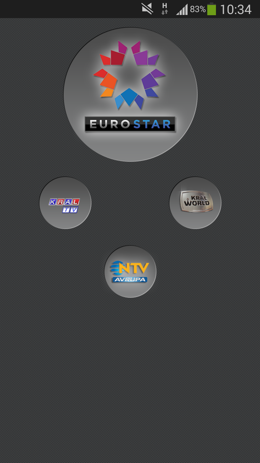 Android application Eurostar TV screenshort