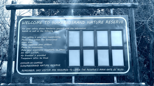Suikerbos Rand Nature Reserve Welcome Sign