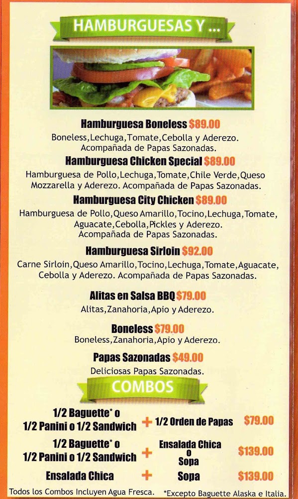 Menú Revista City Salad