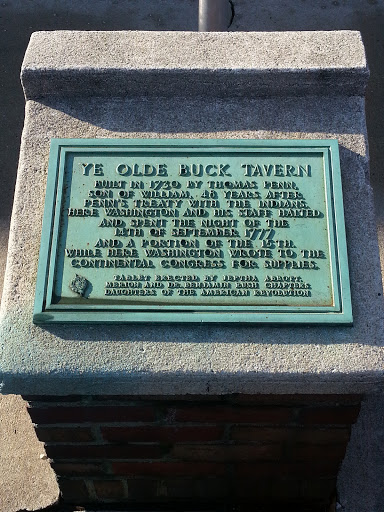 Ye Olde Buck Tavern Plaque