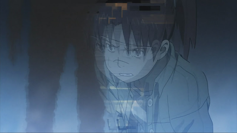 Dennou Coil Episode 23: Isako surrounded by Null Illegals Dennou Coil Episode 23: Isako surrounded by Null Illegals