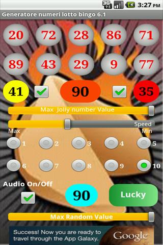 Generatore numeri lotto bingo