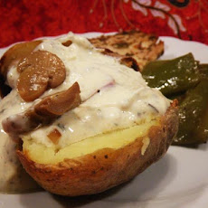 Stroganoff Stuffed Potatoes (Meatless)