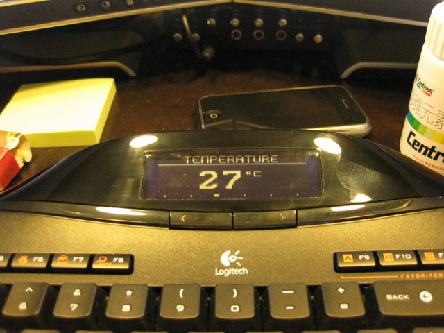 Logitech MX5500 键盘 近镜（室温）