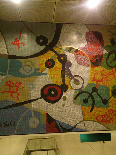 Mosaic Art @ Dhoby Ghaut MRT Station