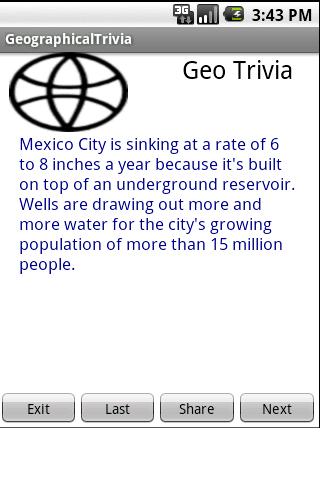 Geographical Trivia