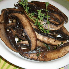 Grilled Portabella With Thyme & Garlic