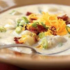Cheddar Potato Soup with Bacon