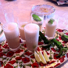 Lychee and Ginger Ice Cream Sauce and Bellini.