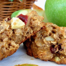 Low Fat Apple-Cranberry Breakfast Cookies