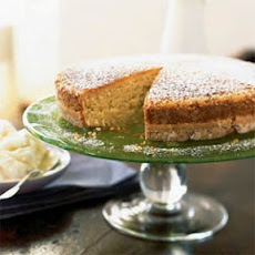 Coconut Butter Cake with Ginger Ice Milk