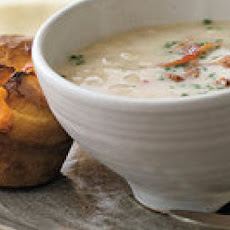 Onion Chowder with Cheesy Onion Popovers