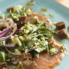 Smoked Salmon and Watercress Salad with a Lemon-Caper Vinaigrette