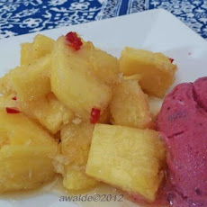 Kokos- Och Honungstäckt Ananas