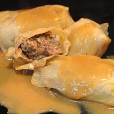 Lahanodolmathes (Greek Cabbage Rolls)