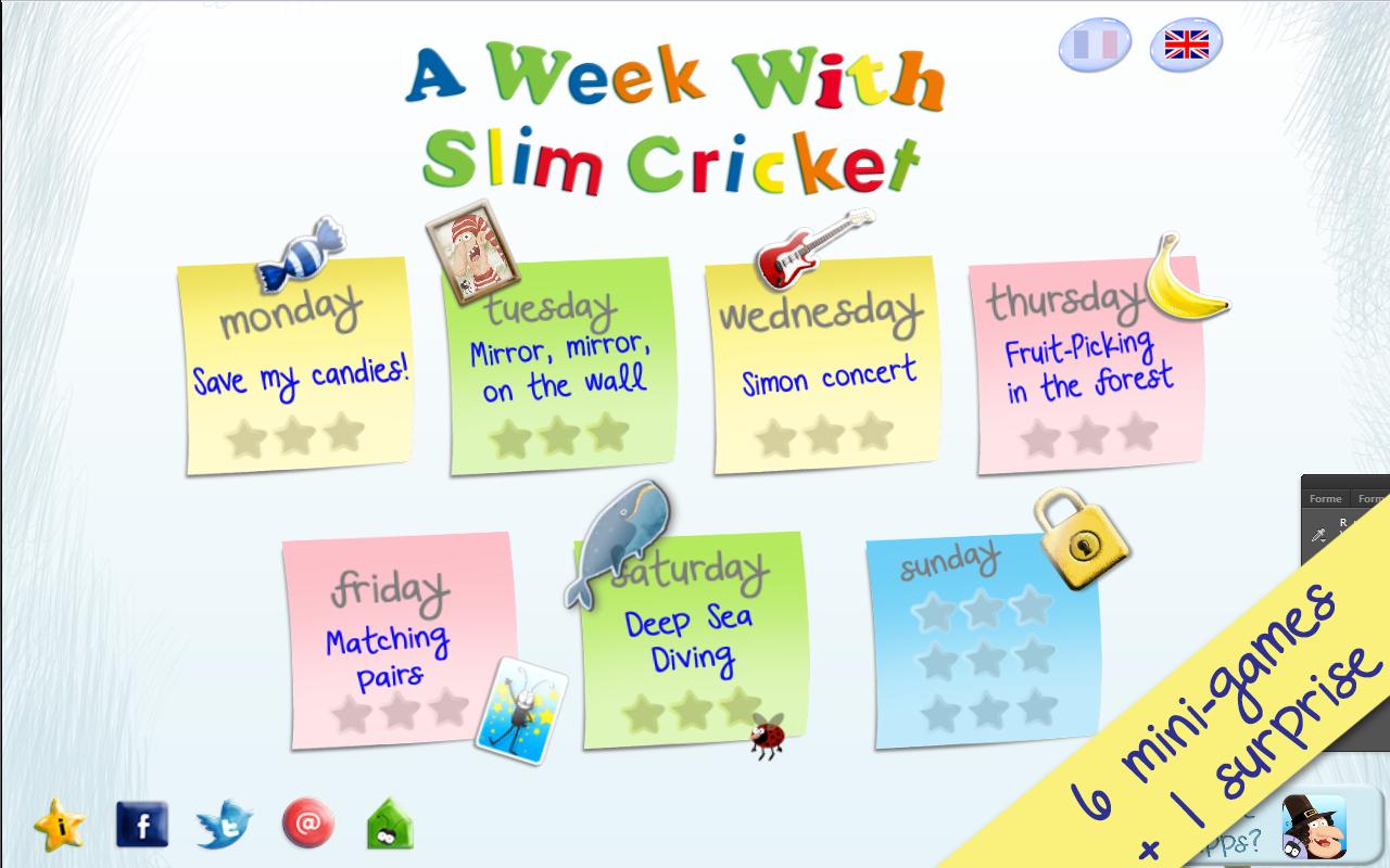 Android application A Week With Slim Cricket screenshort