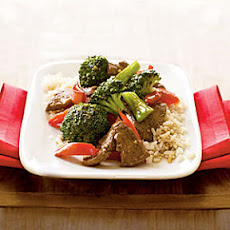 Stir-Fried Beef with Broccoli and Bell Peppers