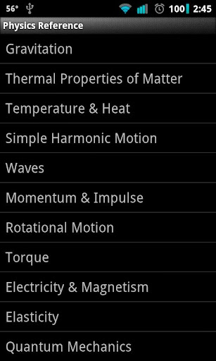 Physics Reference