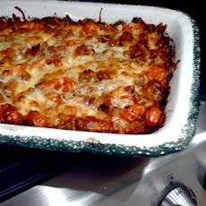 Lasagna with Lamb, Roasted Tomatoes and White Bean 
