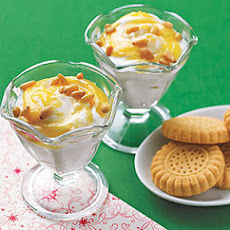 Lemony Greek Yogurt with Shortbread Cookies