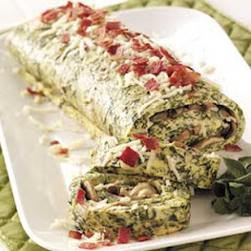 Spinach Omelet Brunch Roll Recipe