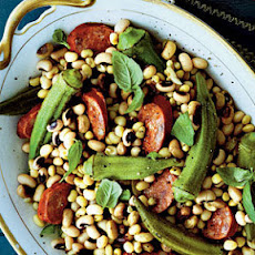Field Peas with Okra and Andouille Sausage