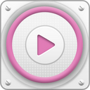 PlayerPro Cloudy Pink Skin mobile app icon