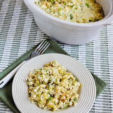 Spicy Slow Cooker Rice with Green Chiles, Green Onions, and Cheese