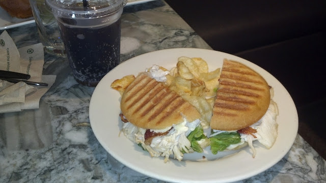 Gluten free sandwich.   Delicious!