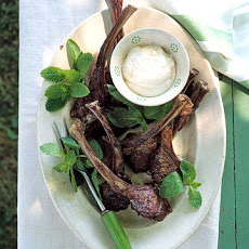 Grilled Lamb Chops With Lemon Yogurt Sauce