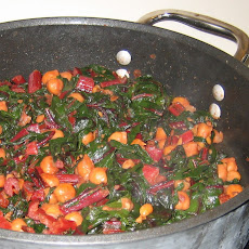 Savory Swiss Chard with Chickpeas