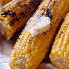 Grilled Corn with Parmesan Butter