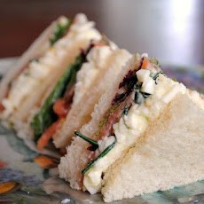 Smoked Salmon and Chopped Egg Sandwiches