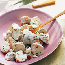 Red Bliss Potato Salad with Blue Cheese, Bacon, and Chives