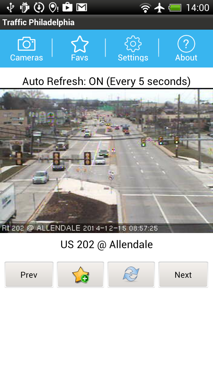 Android application Live Traffic Philadelphia screenshort