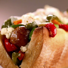 Sausage (Sazeeg) and Peppers