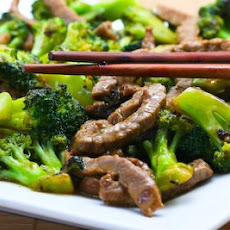 Stir-Fried Beef and Broccoli with Ginger and Ponzu Sauce