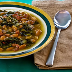 Cannellini Bean and Kale Soup with Ham and Sherry Vinegar