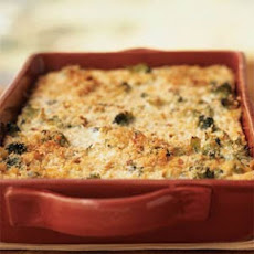 Broccoli and Three-Cheese Casserole