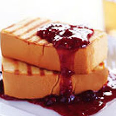 Grilled Pound Cake with Warm Berry Sauce